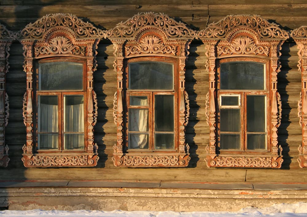 Fenêtres sculptées en Russie